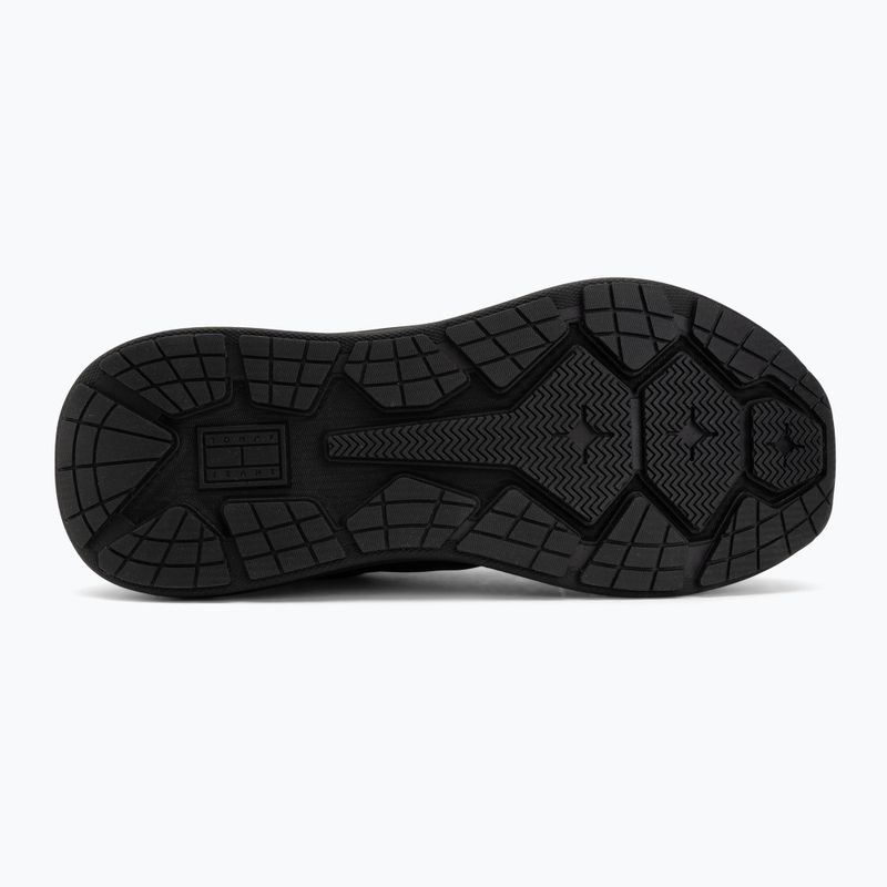Vyriški batai Tommy Jeans Runn Leather triple black 4