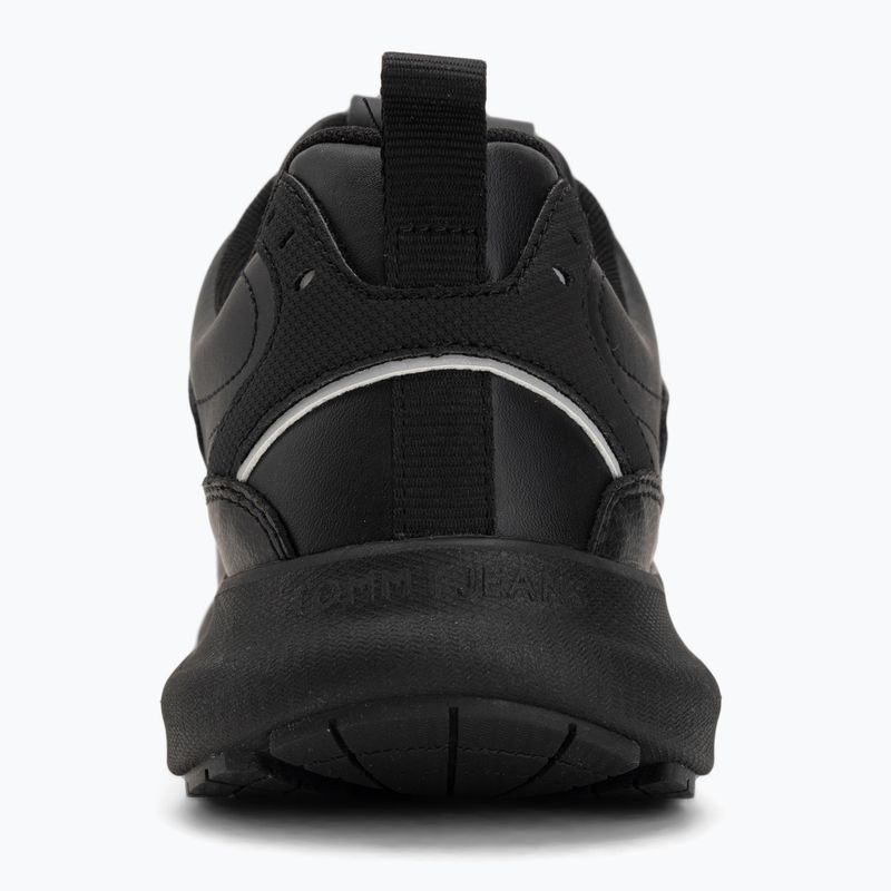 Vyriški batai Tommy Jeans Runn Leather triple black 6