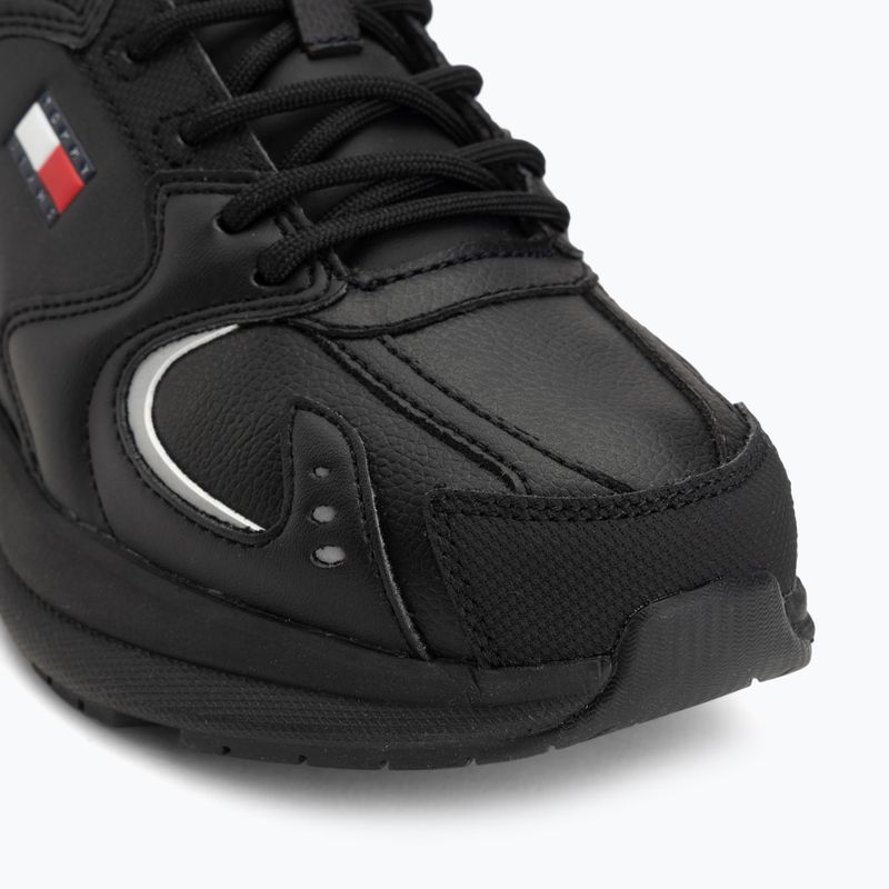 Vyriški batai Tommy Jeans Runn Leather triple black 7