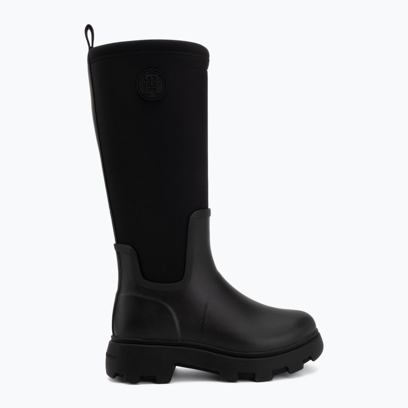 Moteriški guminiai batai Tommy Hilfiger Stamp Warm Knee black 2