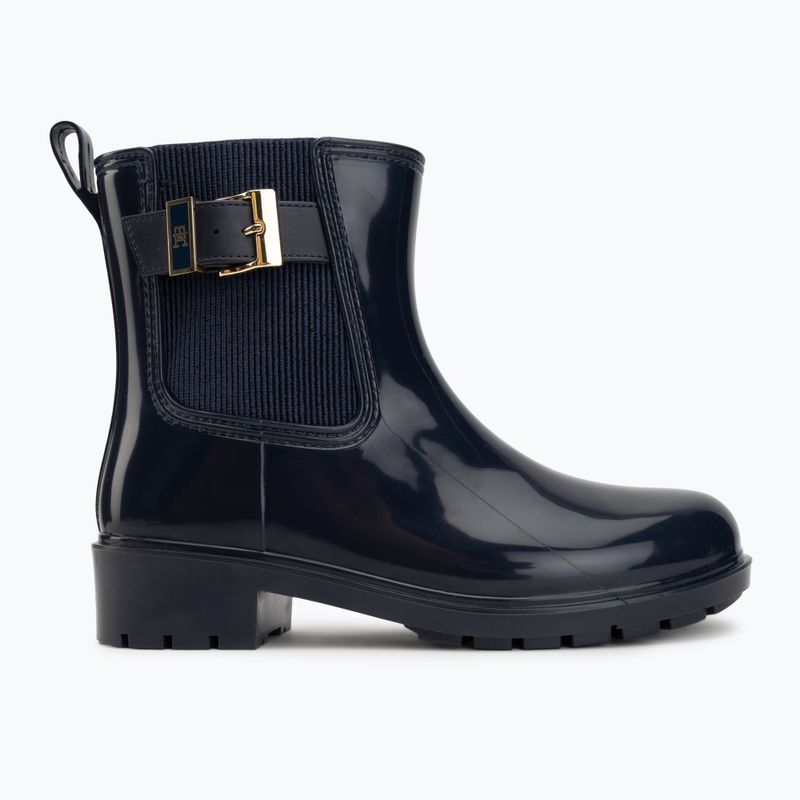 Moteriški guminiai batai Tommy Hilfiger Buckle Glossy Ankle space blue 2