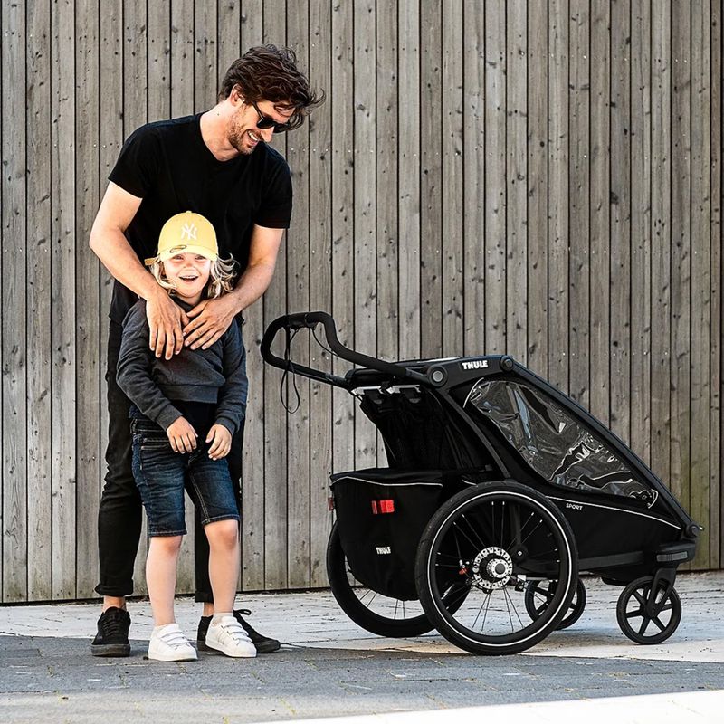 Thule Chariot Sport dviguba dviračių priekaba, juoda 10201023 7