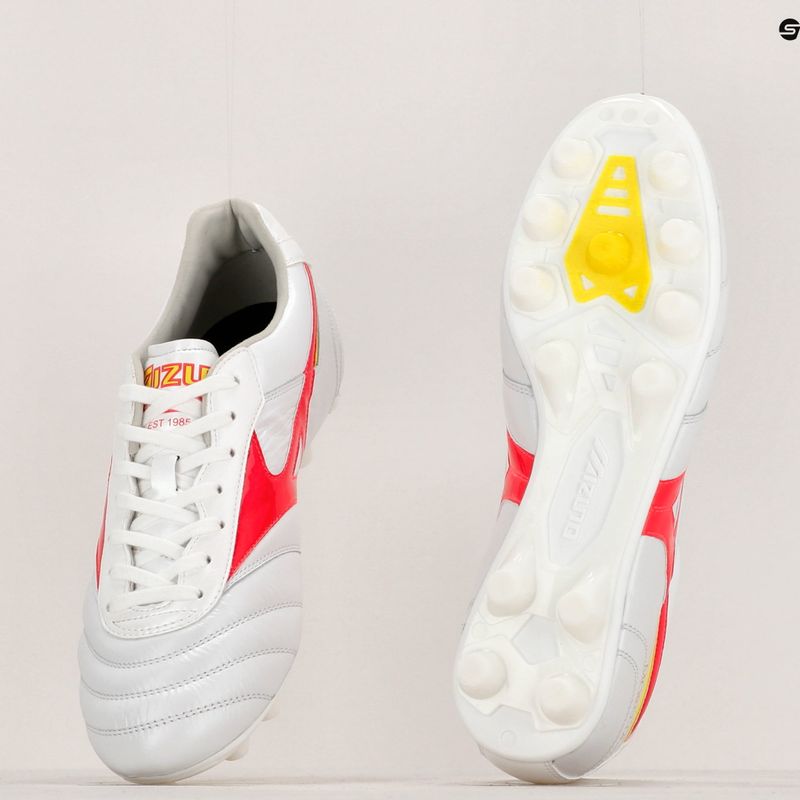 Vyriški futbolo bateliai Mizuno Morelia II Elite MD white/flery coral2/bolt2 14