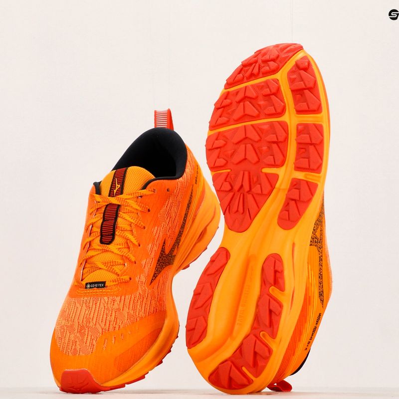 Vyriški bėgimo bateliai Mizuno Wave Rider GTX zinnia/tigerlily/black 9