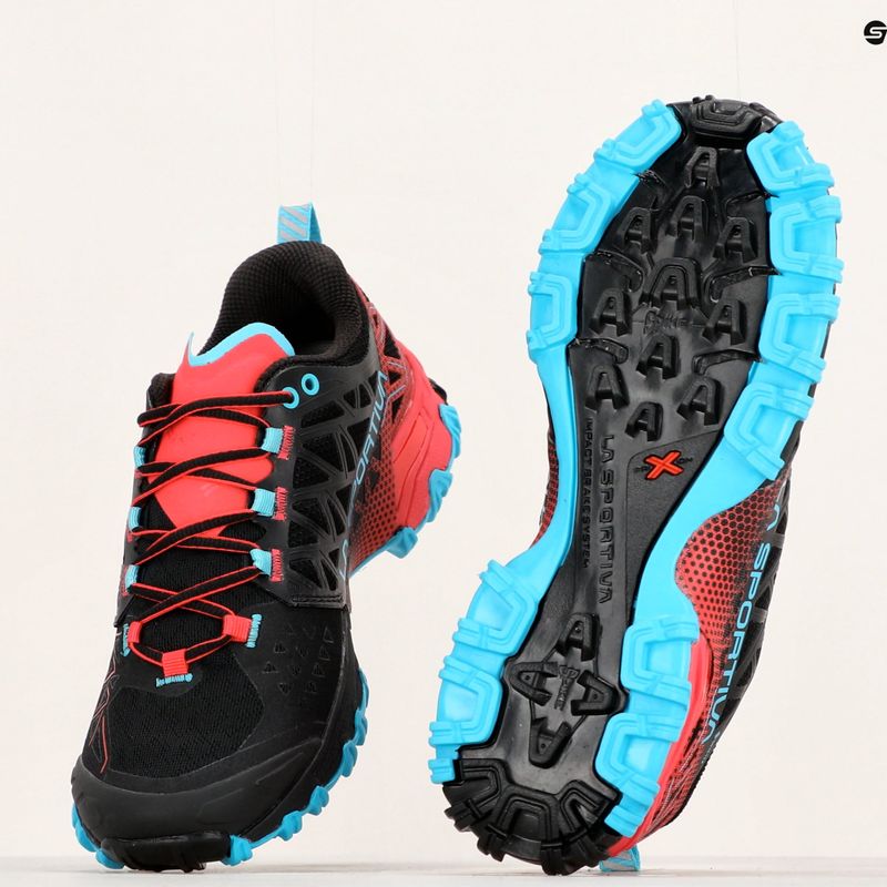 La Sportiva Bushido II GTX black/hibiscus moteriški bėgimo bateliai 11