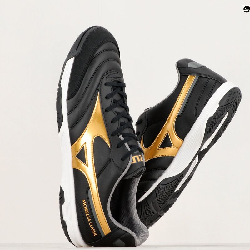 Vyriški futbolo bateliai Mizuno Morelia Sala Classic IN black/gold/dark shadow 14