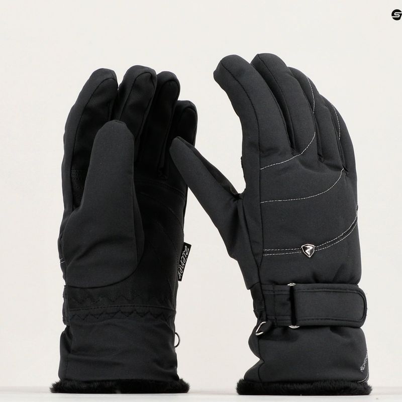 Moteriškos slidinėjimo pirštinės ZIENER Kahli PR black 3