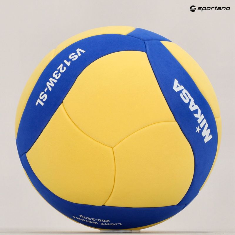 Mikasa tinklinio kamuolys VS123W SL geltonas/mėlynas 5 dydžio 5