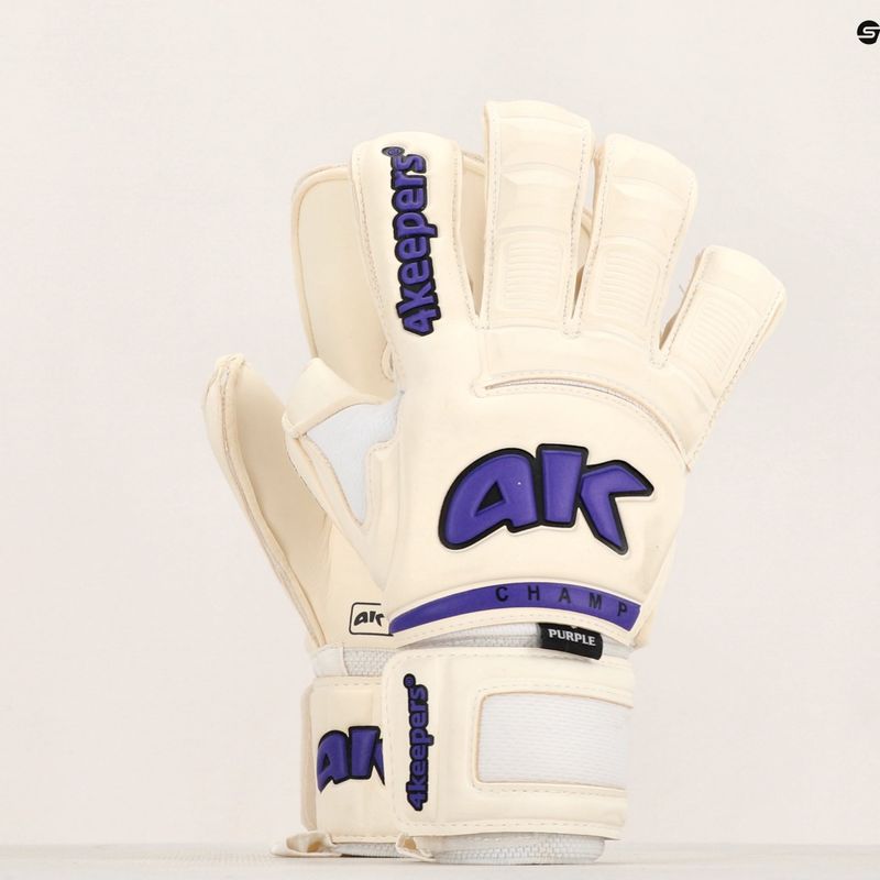Vartininko pirštinės 4keepers Champ Purple VI RF2G baltos 12