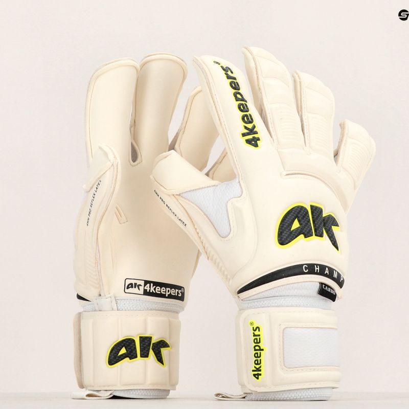 Vartininko pirštinės 4Keepers Champ Carbo VI baltos 5