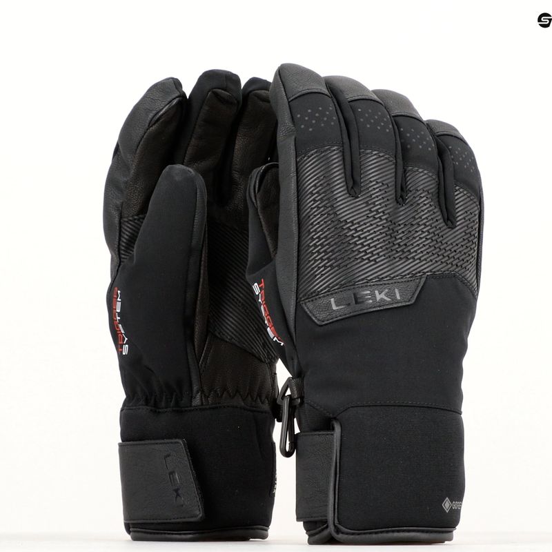Vyriškos slidinėjimo pirštinės LEKI Performance 3D GTX black 8