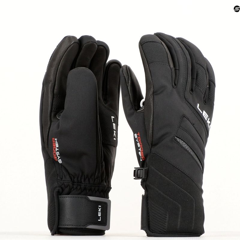 LEKI Vyriškos slidinėjimo pirštinės Falcon 3D black 9