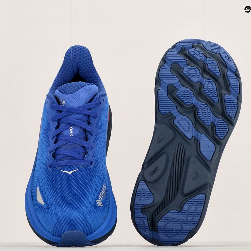 Moteriški bėgimo bateliai HOKA Clifton 9 GTX dazzling blue/evening sky 12