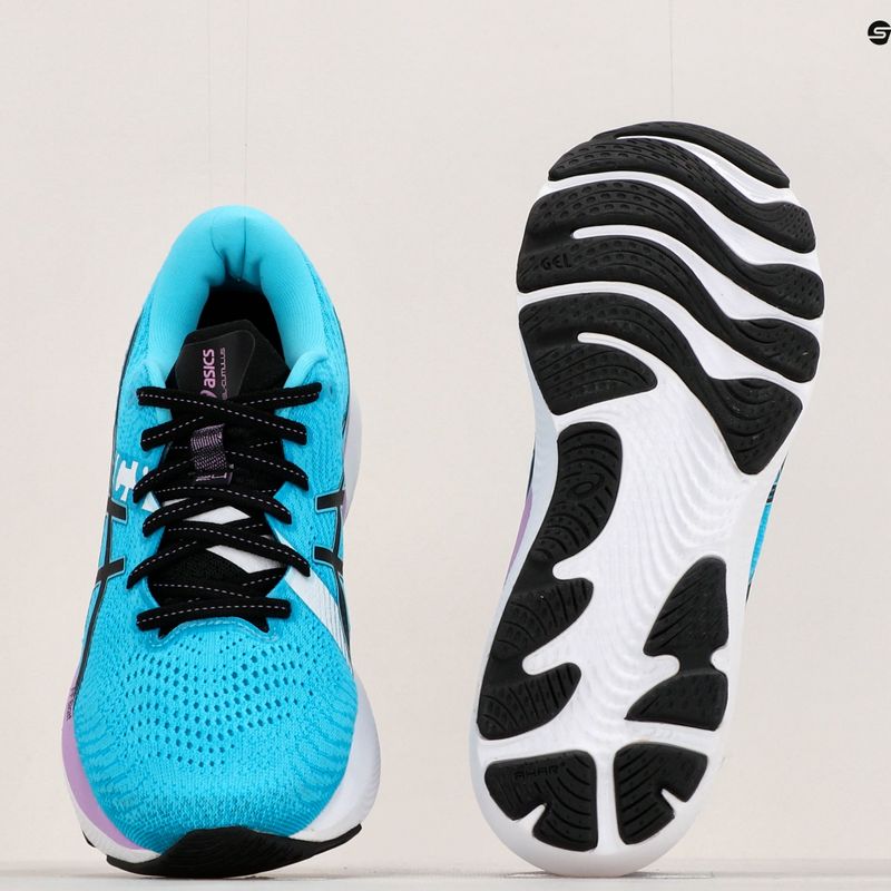 ASICS Gel-Cumulus 24 Ekiden moteriški bėgimo bateliai aquarium/black 14