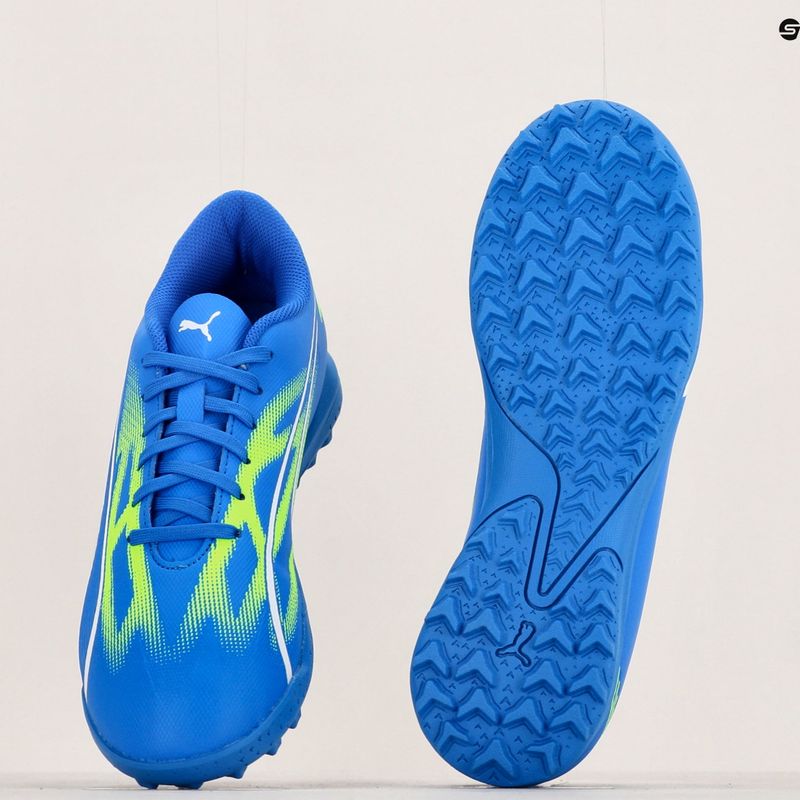 Vaikiški futbolo bateliai PUMA Ultra Play TT Jr ultra blue/puma white/pro green 15