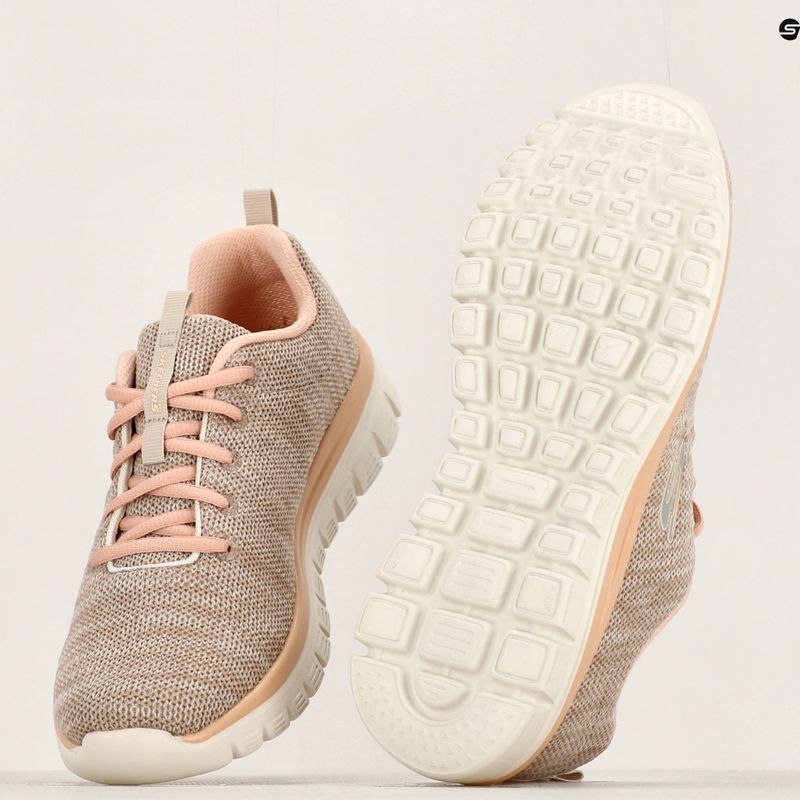 Moteriški treniruočių bateliai SKECHERS Graceful Twisted Fortune natural/coral 13