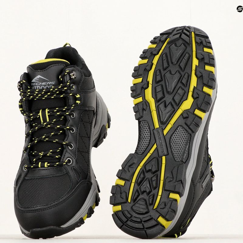 SKECHERS Selmen Melano vyriški trekingo batai juodi 14