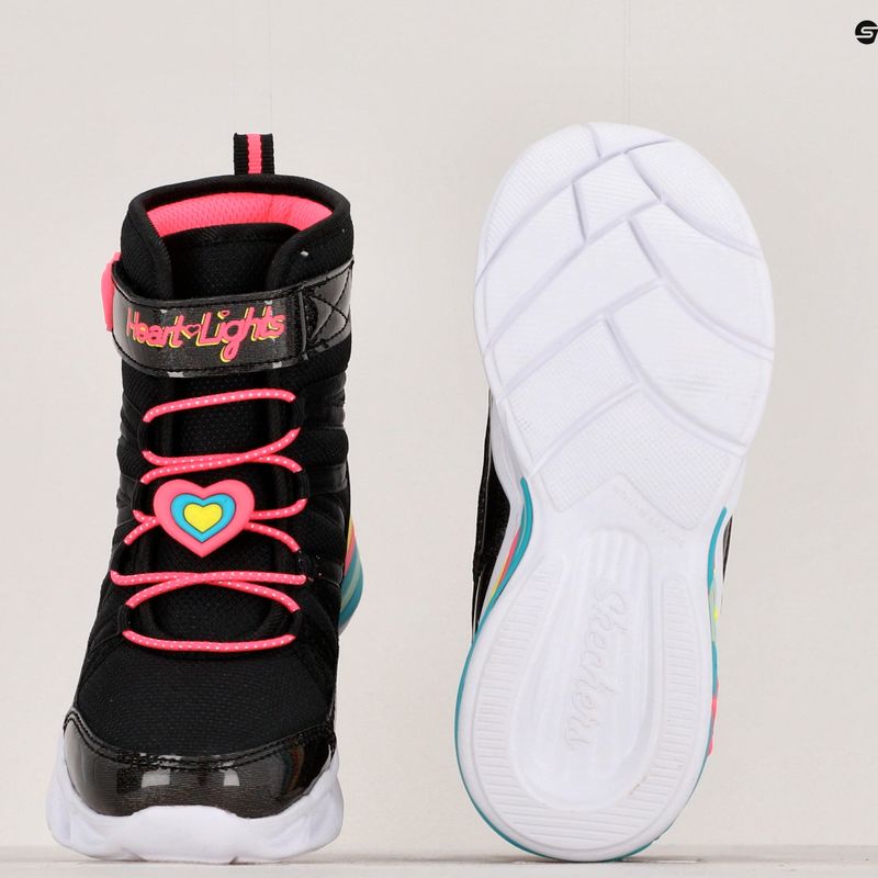 SKECHERS Sweetheart Lights Love To Shine vaikiški bateliai juoda/karšta rožinė 15