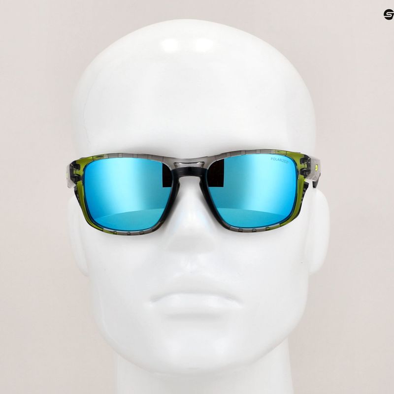 Julbo Shield M Polar 4 Hd juoda/geltona fluo/kapsulinė ocean master dviračių akiniai 10