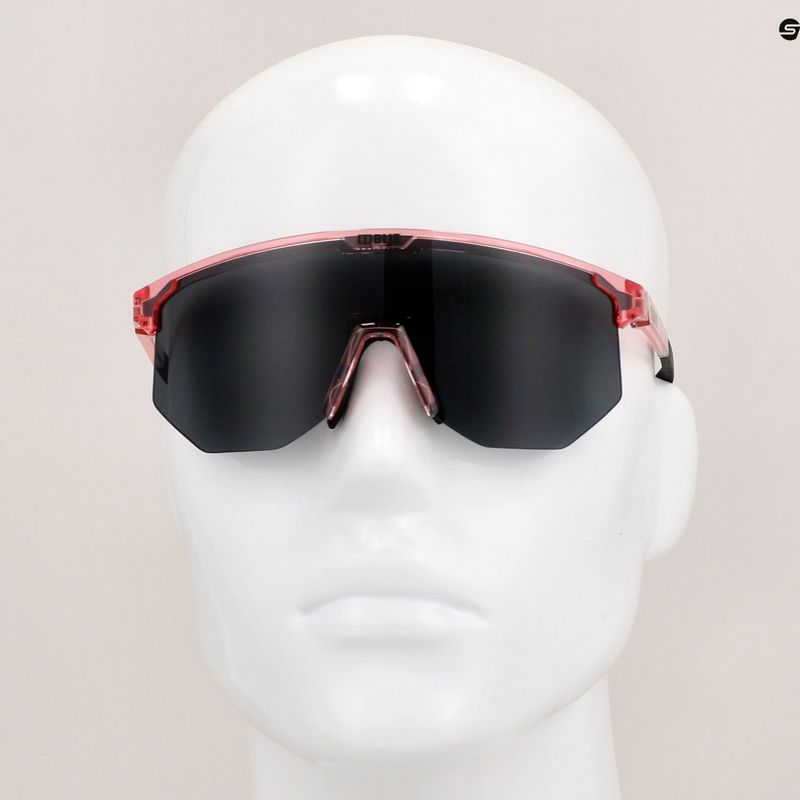 Bliz Hero Small S3 skaidrūs rožiniai/dūminiai dviratininko akiniai 14