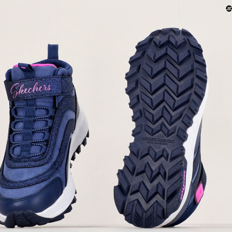 SKECHERS Fuse Tread Wild Adventure vaikiški trekingo batai tamsiai mėlynos spalvos 8