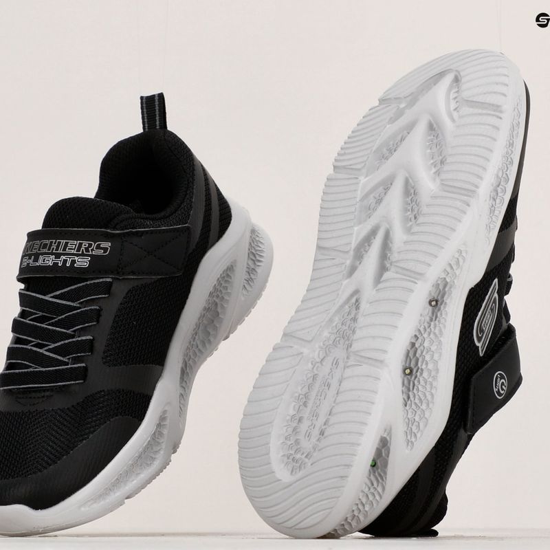 SKECHERS vaikiški treniruočių bateliai Skechers Meteor-Lights black/grey 15