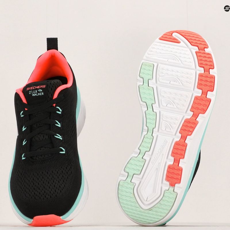 Moteriški batai SKECHERS D'Lux Walker Let It Glow black/mint 14