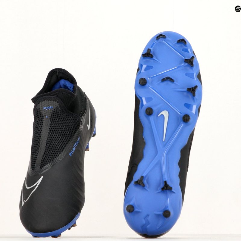 Nike Phantom GX Pro DF FG juodi/chromuoti/hiper royal futbolo bateliai 8