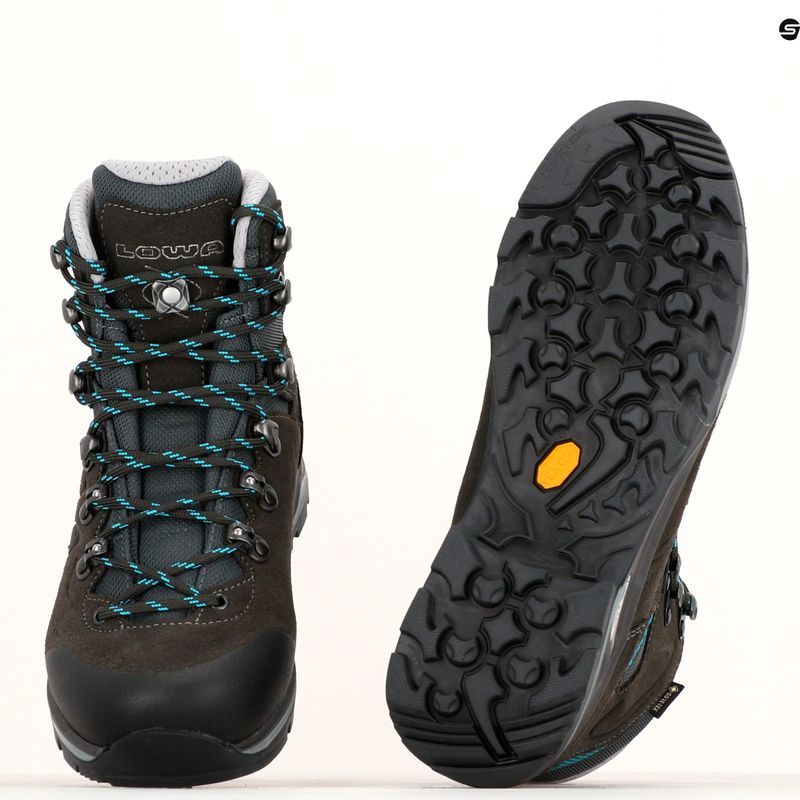 Moteriški trekingo batai LOWA Badia GTX anthracite/blue 8