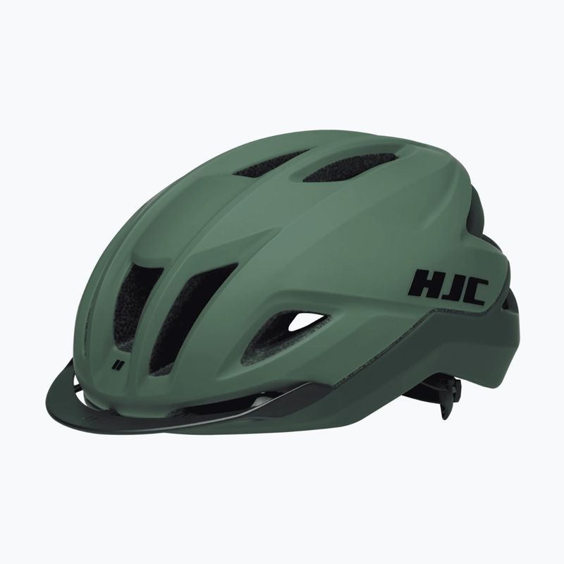 HJC Crosser mt chaki žalios spalvos dviratininko šalmas