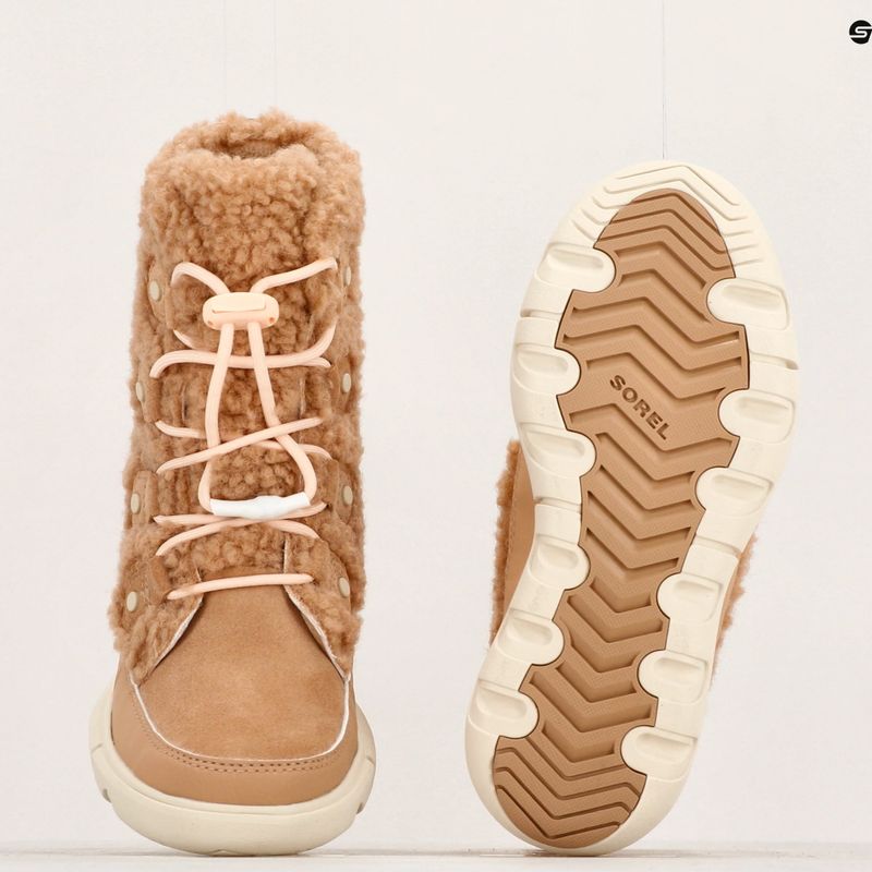 Paauglių sniego batai Sorel Sorel Explorer Cozy canoe/chalk 15