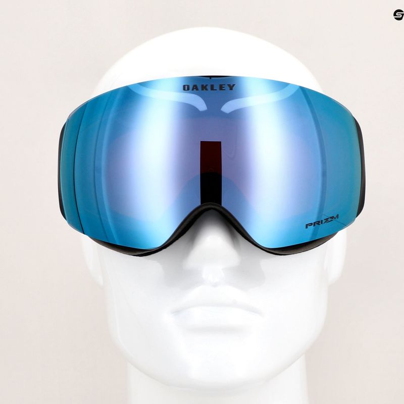 "Oakley Flight Deck" violetinės spalvos haze/prism sapphire iridium slidinėjimo akiniai 11