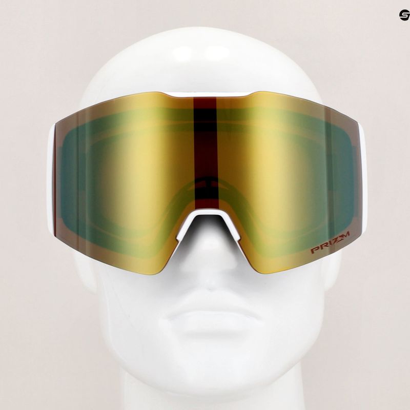 "Oakley Fall Line" balti leopardiniai/prizm sage gold iridium slidinėjimo akiniai 7