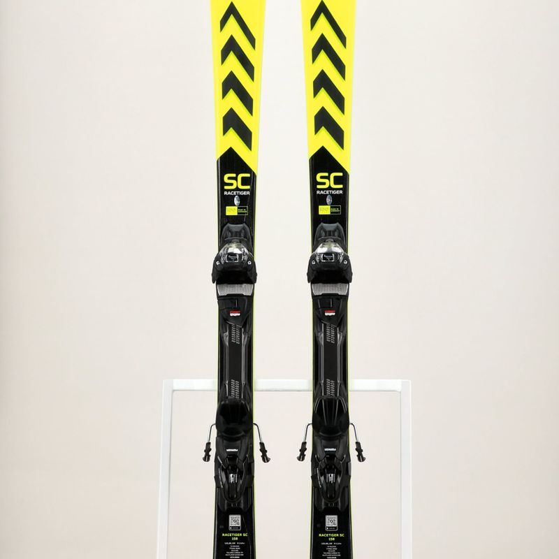 Völkl Racetiger SC Yellow + vMotion 10 GW geltonos/juodos kalnų slidės 11