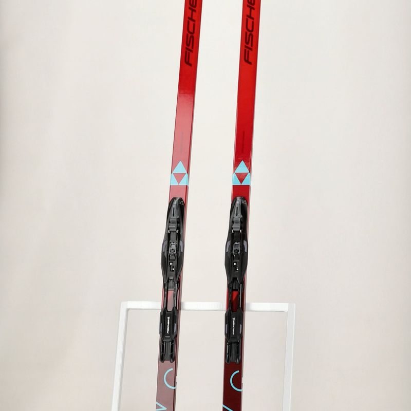 Bėgimo slidės Fischer Mystique EF + Control Step-In rožinės spalvos 10