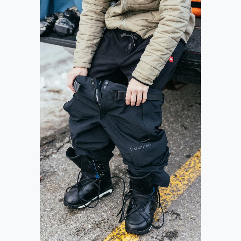 Vyriškos snieglenčių kelnės 686 Smarty 3-in-1 Cargo black 10