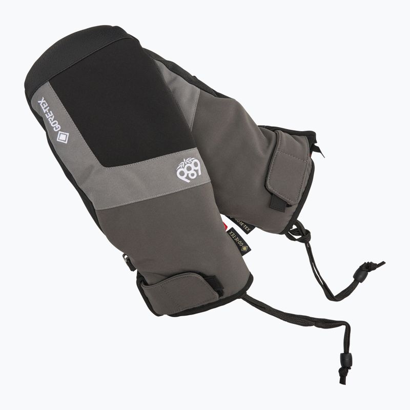 Vyriškos snieglenčių pirštinės 686 Gore-Tex Linear Under Cuff Mitt charcoal 6