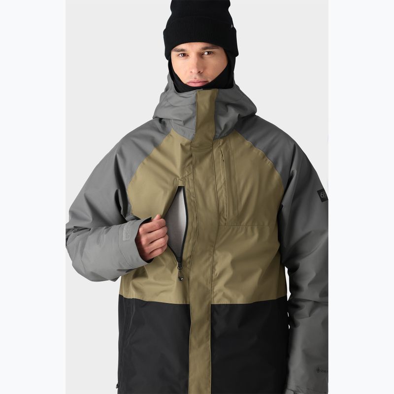 Vyriška snieglenčių striukė 686 Gore-Tex Core Insulated rhino grey colorblock 5