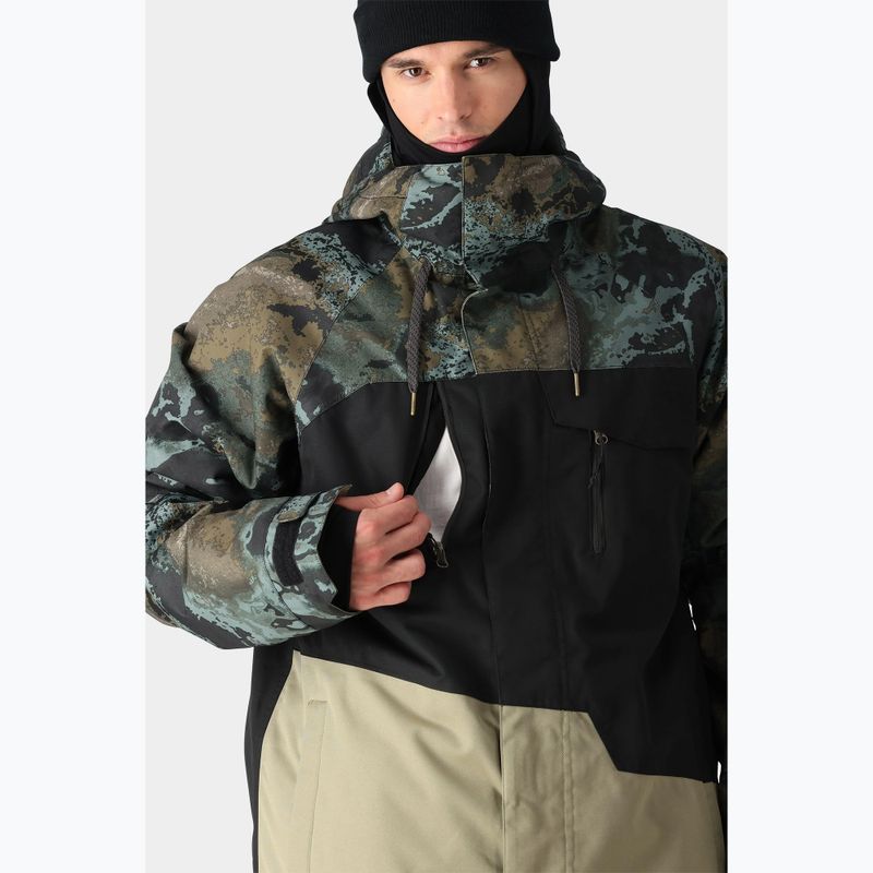 Vyriška snieglenčių striukė 686 Geo cypress green hemisphere colorblock 4
