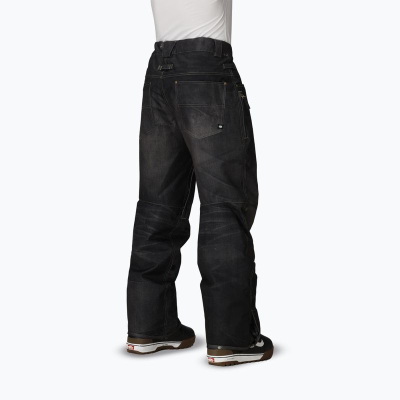 Vyriškos snieglenčių kelnės 686 Deconstructed Denim Insulated black denim 3