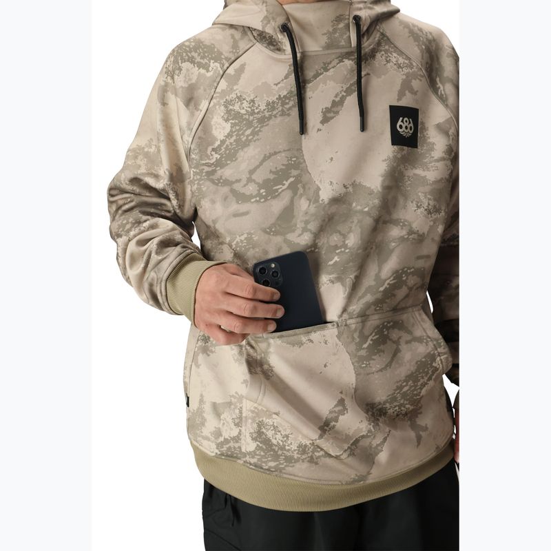 Vyriškas snieglenčių džemperis 686 Bonded Fleece limestone hemisphere print 5