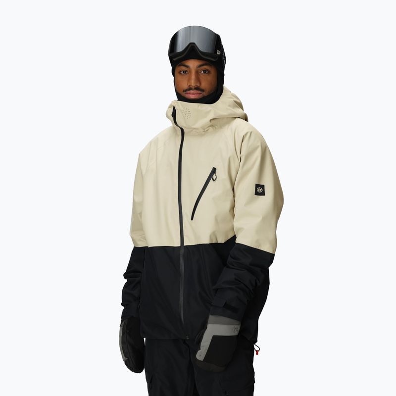 Vyriška snieglenčių striukė 686 Hydra Thermagraph limestone colorblock 4