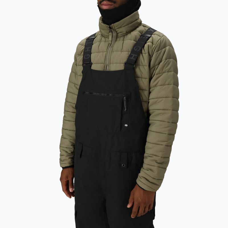 Vyriškos snieglenčių kelnės 686 Hot Lap Insulated Bib black 4