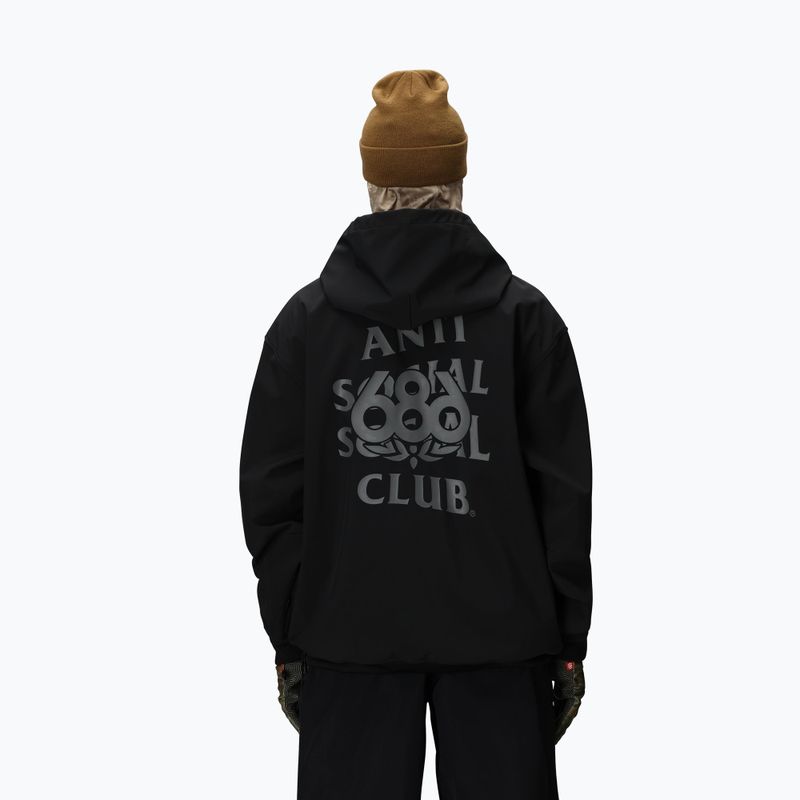 Vyriškas snieglenčių džemperis 686 x ASSC F1 Waterproof Team Hoody assc black 2