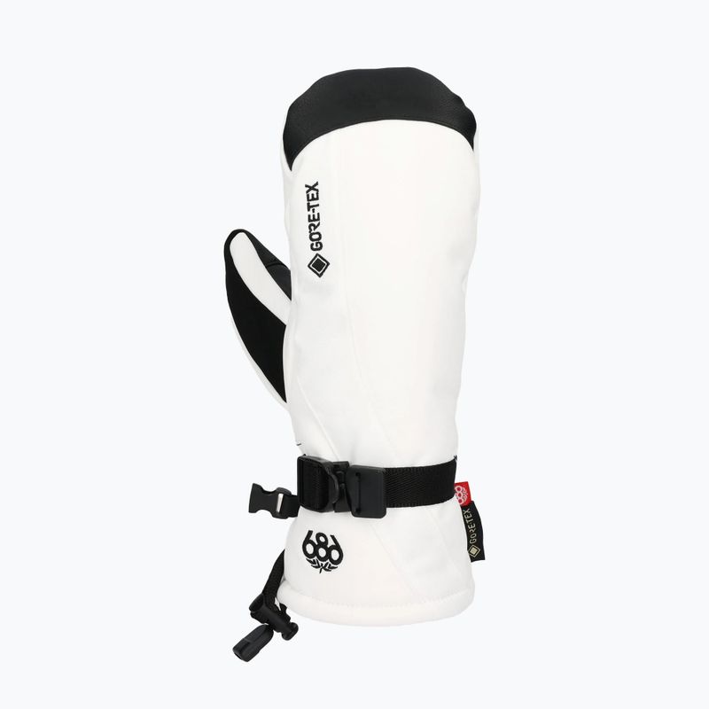 Moteriškos snieglenčių pirštinės 686 Gore-Tex Linear Mitt white 2