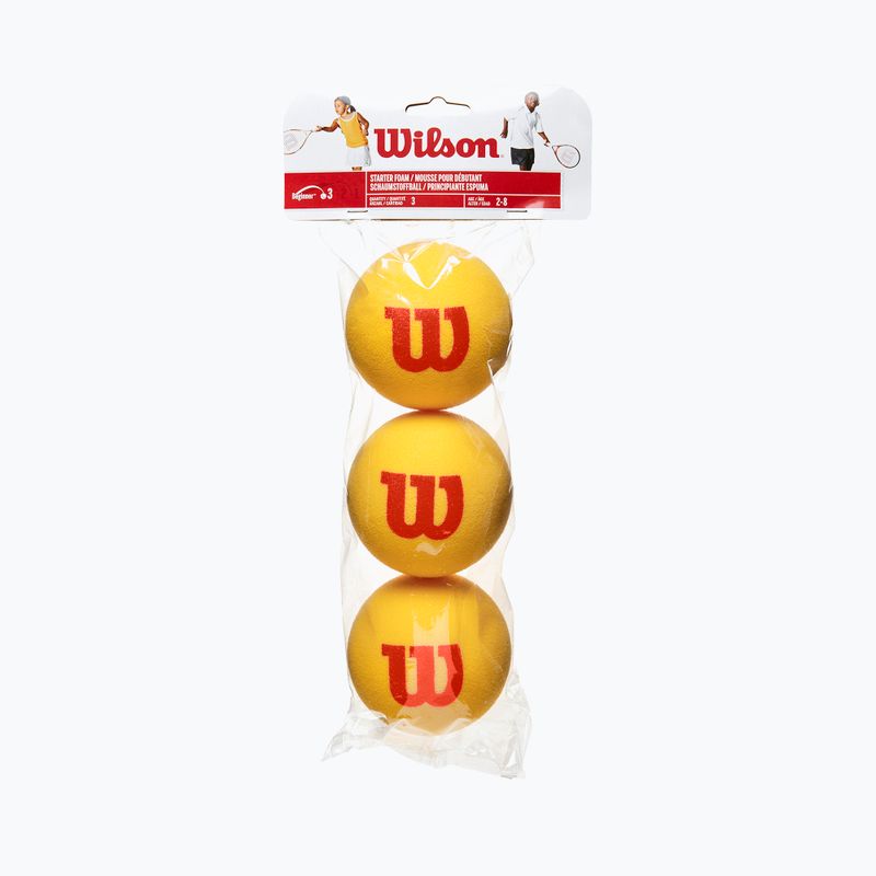 Vaikų teniso kamuoliukai Wilson Starter Tour Foam Tball 3 vnt. geltoni WRZ258900 2