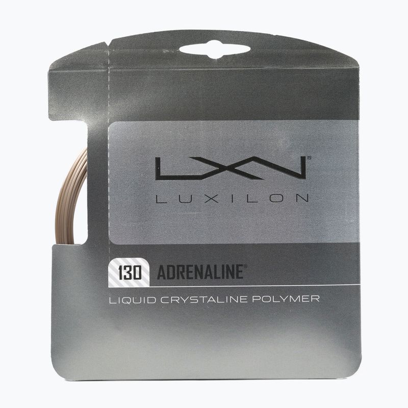 Teniso stygos Luxilon Adrenaline 130 rinkinys12,2 m pilkos spalvos WRZ993900