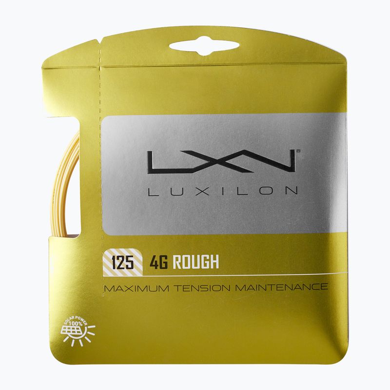 Teniso stygos Luxilon 4G Rough 125 12,2 m gold