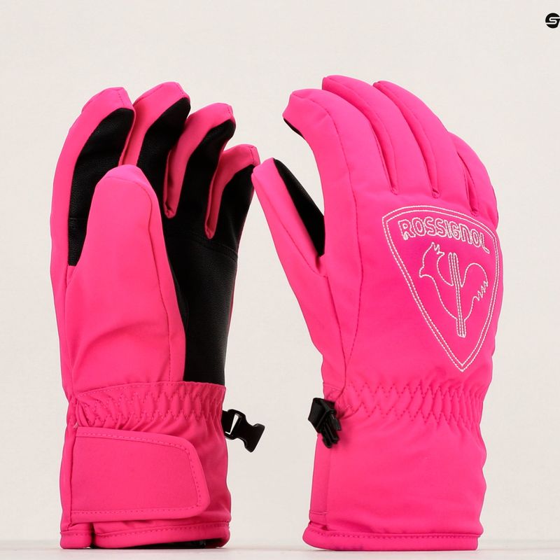 Rossignol Jr Rooster G orchid pink vaikiškos slidinėjimo pirštinės 6