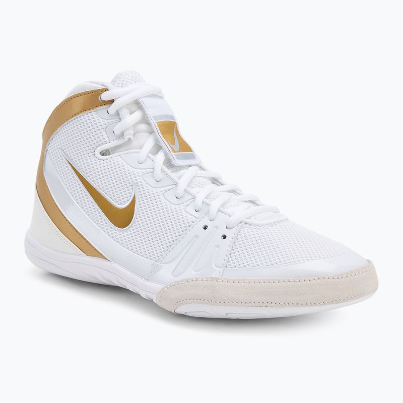 "Nike Freek" balti/metalinio aukso/šaltai pilki bokso bateliai